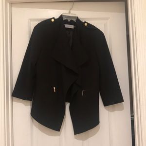 Black Calvin Klein 3/4 sleeve blazer
